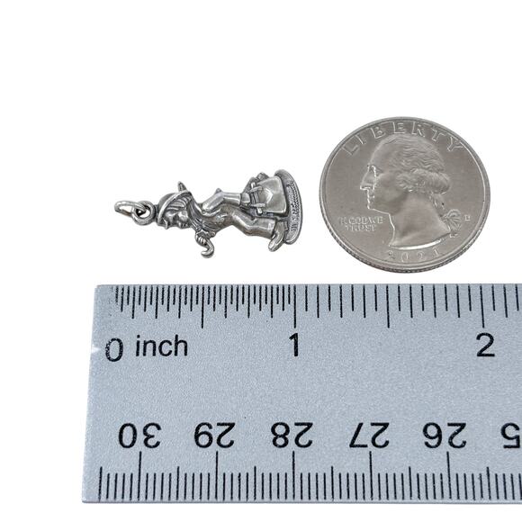 Estate Sterling Silver 925 Merry Wanderer Charm | Goebel Hummel - Picture 8 of 9